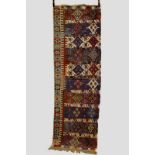 Konya half kelim of excellent colour, central Anatolia, circa 1850, 9ft. 4in. x 2ft. 11in. 2.85m.