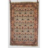 Attractive Veramin rug, north central Persia, 20th century, 7ft. 1in. x 4ft. 8in. 2.16m. x 1.42m.