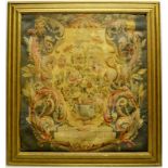 Aubusson tapestry panel, France, second half 19th century, 28½in. x 26in. 72cm. x 66cm. Depicting