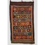 Good Qashqa’i banded ghileem, Fars, south west Persia, late 19th century, 8ft. 4in. x 4ft. 11in. 2.