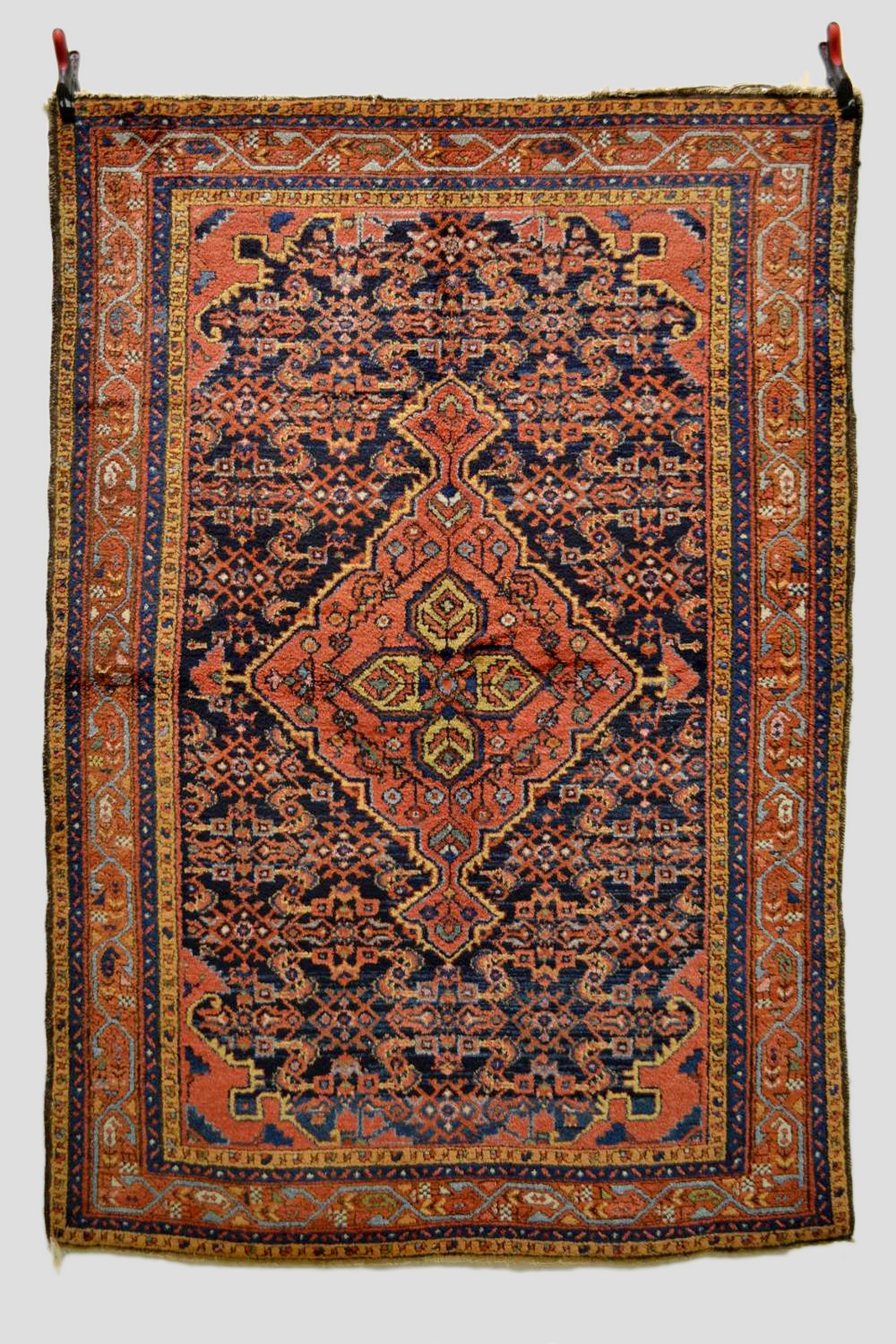 Kurdish rug, north west Persia, about 1930s, 7ft. x 4ft. 10in. 2.13m. x 1.47m. Slight loss to top