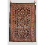 Hamadan rug, north west Persia, about 1930s, 6ft. 5in. x 4ft. 3in. 1.96m. x 1.30m. Slight loss to