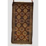 Salar Khani Baluchi rug, Khorasan, north east Persia, early 20th century, 6ft. 3in. x 3ft. 1in. 1.
