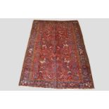 Heriz carpet, north west Persia, about 1930-40s, 10ft. 10in. x 7ft. 10in. 3.30m. x 2.39m. Slight