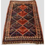 Attractive Lori carpet, Fars, south west Persia, early 20th century, 9ft. 3in. x 5ft. 10in. 2.82m. x