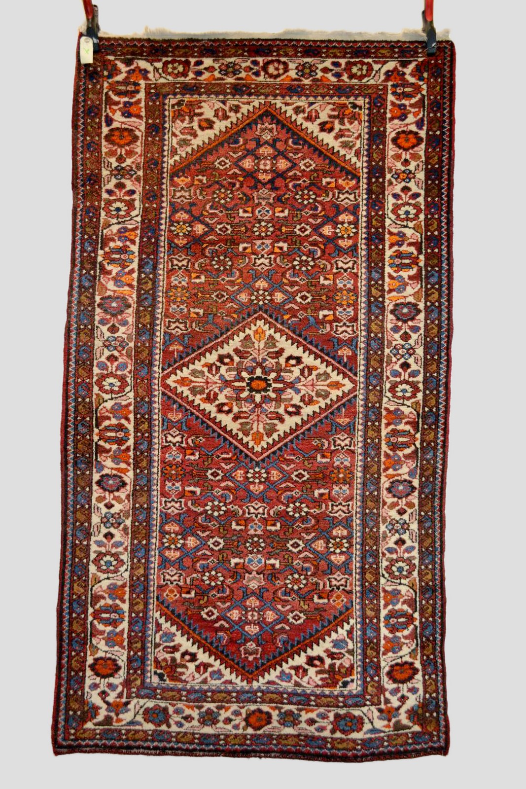 Hamadan rug, north west Persia, about 1950s, 6ft. 6in. x 3ft. 5in. 1.98m. x 1.04m.