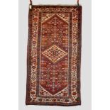 Hamadan rug, north west Persia, about 1950s, 6ft. 6in. x 3ft. 5in. 1.98m. x 1.04m.