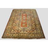 Melas carpet, west Anatolia, modern, 11ft. 8in. x 8ft. 8in. 3.56m. x 2.64m. Some surface stains.