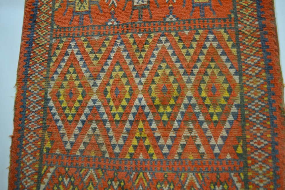 Fragmented Moroccan rug, probably Ait Ouaouzguite, High Atlas, 20th century, 6ft. 1in. x 4ft. 6in. - Image 2 of 4