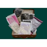 Collection of hand and machine lace including two Honiton collars; Honiton scarf; Honiton cuffs;