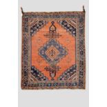 Afshar rug, Kerman area, south west Persia, about 1920-30s, 6ft. 3in. x 5ft. 1in. 1.91m. x 1.55m.