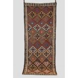 Good Veramin ghileem, north west Persia, early 20th century, 9ft. 11in. x 4ft. 4in. 3.02m. 1.32m.