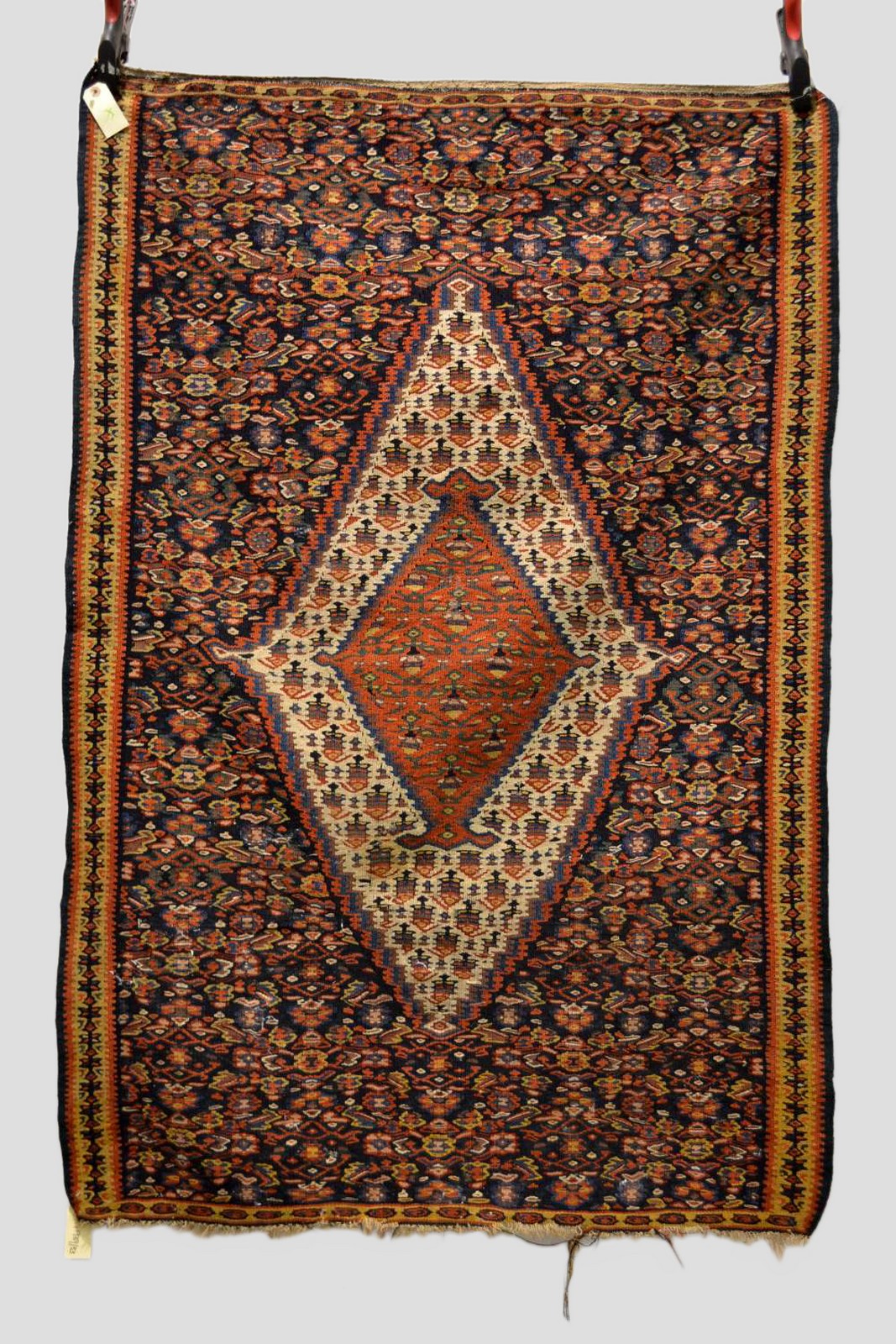 Senneh ghileem, Hamadan area, north west Persia, circa 1920, 5ft. x 3ft. 5in. 1.52m. x 1.04m. Old