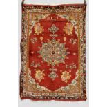 Sivas rug, east Anatolia, 20th century, 6ft. 4in. x 4ft. 4in. 1.93m. x 1.32m. The top of the field