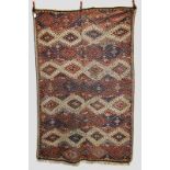 Yuruk embroidered flatweave cicim, east Anatolia, about 1920, 8ft. 10in. x 5ft. 6in. 2.69m. x 1.68m.