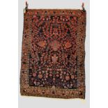 Lilihan rug, north west Persia, about 1930-40s, 4ft. 11in. x 3ft. 7in. 1.50m. x 1.09m. Some wear