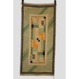 Unusual Modernist double sided rug, probably English, about 1930s 4ft. 9in. x 2ft. 4in. 1.45m. x 0.