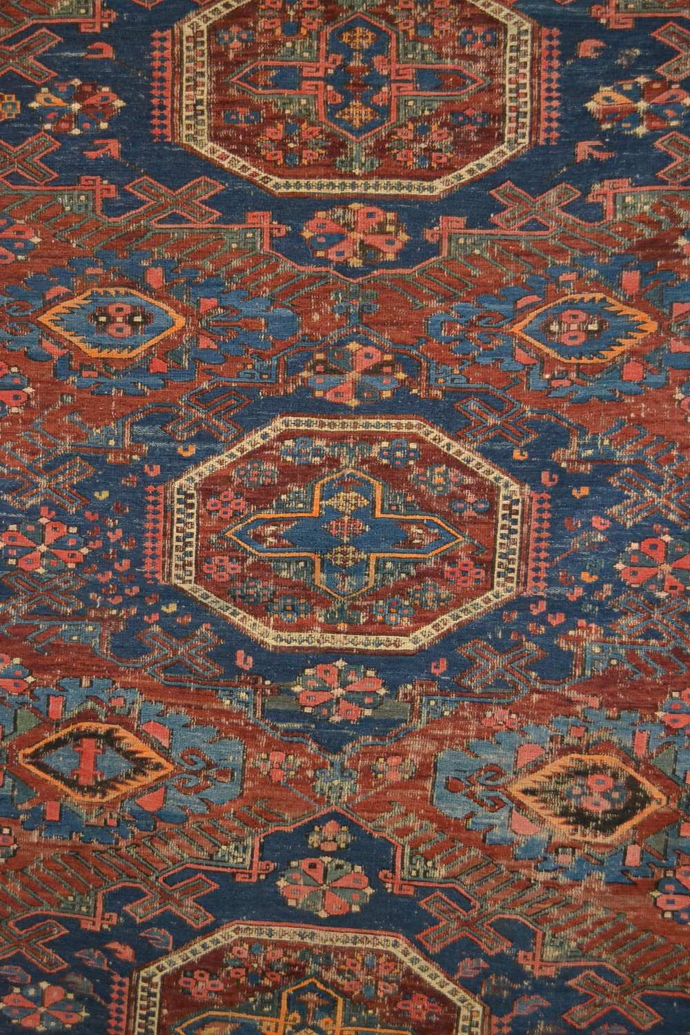Qashqa’i horse cover, warp-faced plainweave ground with weft wrapping, Fars, south west Persia, - Image 5 of 8