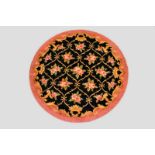 Savonnerie circular rug, France, about 1930s, 3ft. 10in. dia.; 1.17m. dia. Together with a Kashmir