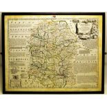 Emanuel Bowen: A mid eighteenth century map Of Wiltshire divided into the Hundreds. Circa 1765. 21.