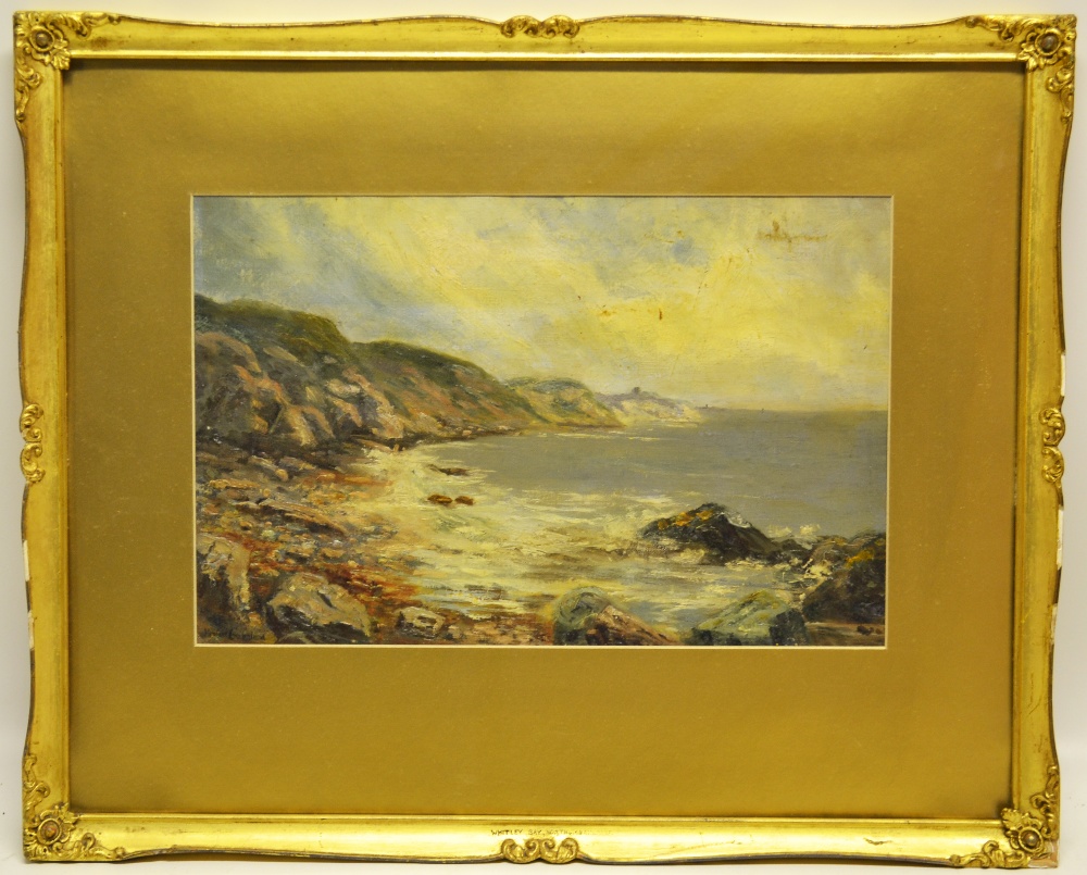 Clifford Copeland. An oil painting on board coastal landscape, signed. 9.25in (23cm) x 14.25in (