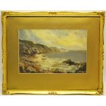 Clifford Copeland. An oil painting on board coastal landscape, signed. 9.25in (23cm) x 14.25in (