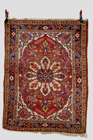 Ahar rug, Heriz area, north west Persia, 1940-50s, 5ft. 1in. x 3ft. 9in. 1.55m. x 1.14m.