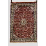 Bijar rug, north west Persia, last quarter 20th century, 5ft. 2in. x 3ft. 7in. 1.58m. x 1.09m.