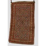 Malayer rug, north west Persia, early 20th century, 7ft. x 4ft. 2in. 2.13m. x 1.27m. Overall wear;