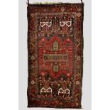 Kurdish rug, Hamadan area, north west Persia, mid-20th century, 9ft. 1in. x 4ft. 8in. 2.77m. x 1.