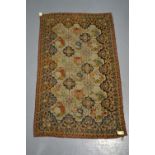 Needlework rug, probably English, late 19th century, all over floral design worked in gros and petit