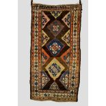 Kurdish rug, north west Persia, early 20th century, 6ft. 5in. x 3ft. 5in. 1.96m. x 1.04m. Overall