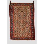 Bijar rug, north west Persia, about 1920s, 6ft. 2in. x 4ft. 3in. 1.88m. x 1.30m. Overall wear;