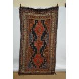 Afshar long rug, Kerman area, south west Persia, circa 1920s, 9ft. 2in. x 4ft. 10in. 2.80m. x 1.47m.