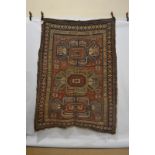 Karabakh triple medallion rug, south west Caucasus, late 19th/early 20th century, 7ft. 6in. x 5ft.