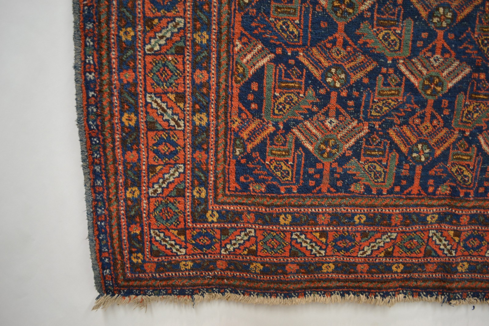 Afshar rug, Kerman area, south west Persia, about 1930s, 6ft. x 5ft. 1.83m. x 1.52m. Overall wear. - Image 4 of 4