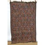 Good Veramin sileh (flatweave), north west Persia, early 20th century, 9ft. 5in. x 5ft. 8in. 2.