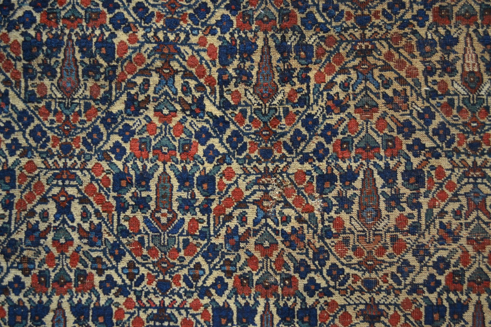 Neiriz rug, Fars, south west Persia, about 1930s, 5ft. 9in. x 4ft. 10in. 1.75m. x 1.47m. Overall - Image 3 of 5