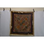Rajasthan block printed cotton ground hanging, north west India, circa 1930s, 54in., 137cm.