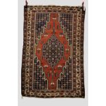 Mazlaghan rug, north west Persia, circa 1920s-30s, 6ft. 4in. x 4ft. 4in. 1.93m. x 1.32m. Small