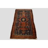 Quchan Kurd carpet, Khorasan, north east Persia, circa 1930s, 8ft. 11in. x 4ft. 10in. 2.72m. x 1.