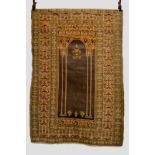 Good Panderma prayer rug, west Anatolia, circa 1920s, 5ft. 11in. x 4ft. 1.80m. x 1.22m. Note the