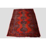 Ushak carpet, west Anatolia, circa 1920s, 8ft. 6in. x 6ft. 1in. 2.59m. x 1.86m. Overall wear with