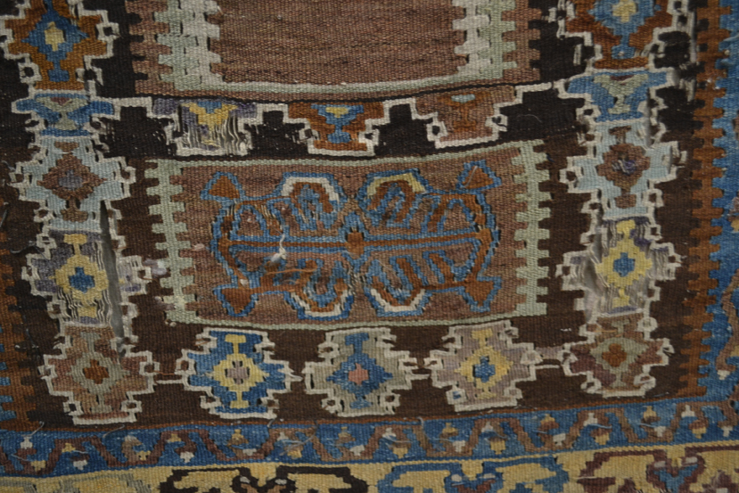 Konya prayer kelim, central Anatolia, second half 19th century, 5ft. 4in. x 3ft. 4in. 1.63m. x 1. - Image 3 of 9