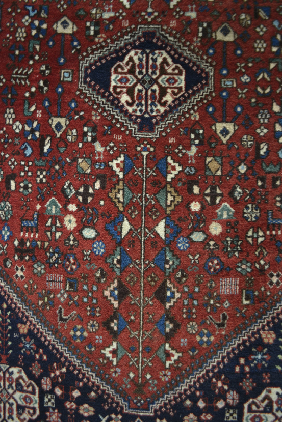 Abadeh rug, south west Persia, late 20th century, 5ft. 4in. x 3ft. 5in. 1.63m. x 1.04m. - Image 3 of 4