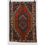 Mazlaghan rug, north west Persia, about 1920s-30s, 6ft. 3in. x 4ft. 1in. 1.91m. x 1.25m. Some wear