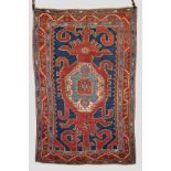 Interesting Gabala honcha medallion rug, Hazry, Kutkashen district, Azerbaijan, early 20th