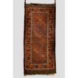 Baluchi rug, Khorasan, north east Persia, late 19th/early 20th century, 6ft. 5in. x 3ft. 1.83m. x