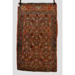 Kurdish rug, Kurdistan, north west Persia, early 20th century, 6ft. 3in. x 4ft. 1in. 1.91m. x 1.25m.