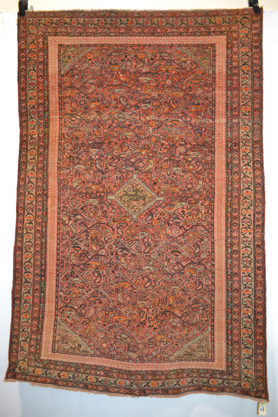 Malayer rug, north west Persia, circa 1930s, 6ft. 2in. x 3ft. 11in. 1.88m. x 1.20m. Overall wear. - Image 2 of 5